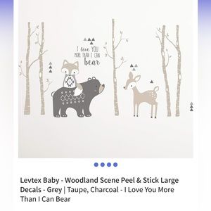 Levtex Baby woodland animal theme wall mural. Unopened.